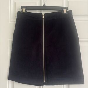 NWT GAP Navy Blue Corduroy Mini Skirt, Size 0